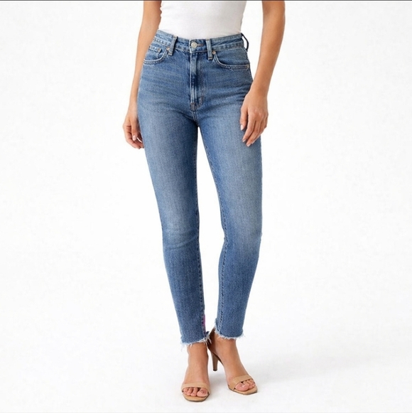 Citizens Of Humanity Denim - Citizens of Humanity Charlotte Skinny Jeans 25 Frayed Hem Medium Wash Denim